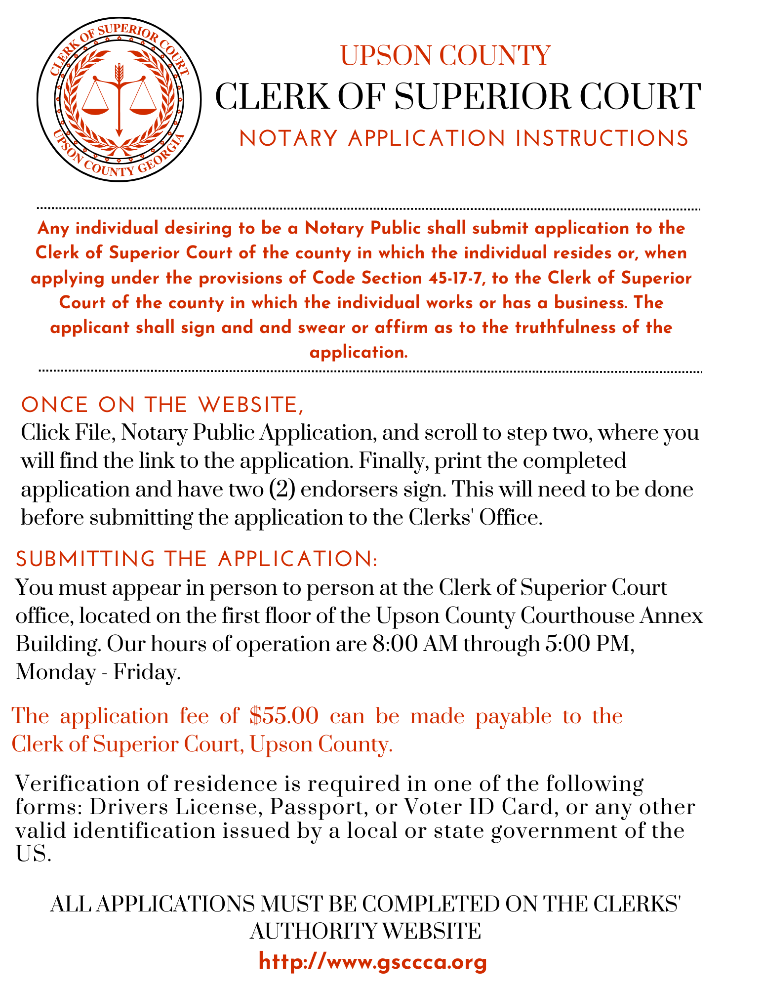 Notary instructions 